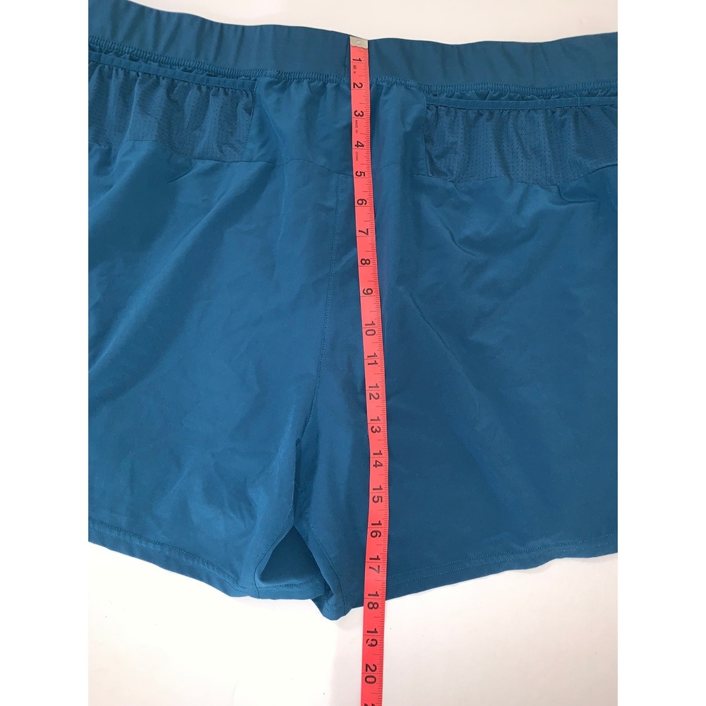 Brooks Running Shorts Teal Blue  XX Large Athletic Gym Workout Performance - Picture 10 of 10